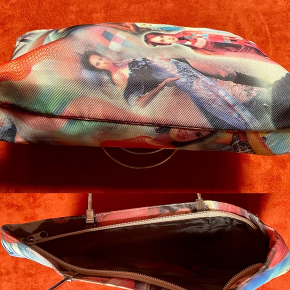NWOT VINTAGE Y2K Runway SUPERMODEL Print Handbag PURSE - Picture 2 of 14